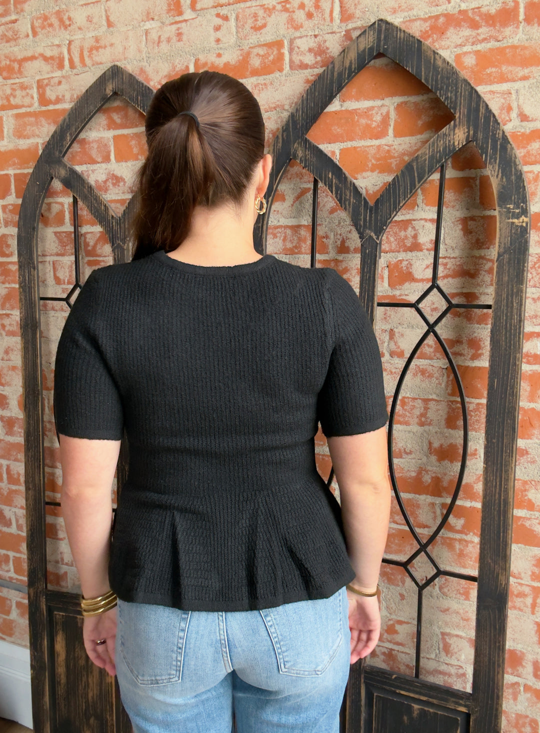Another Promise Peplum Sweater