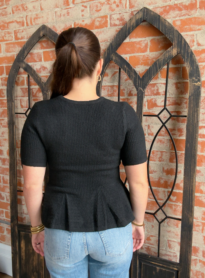 Another Promise Peplum Sweater