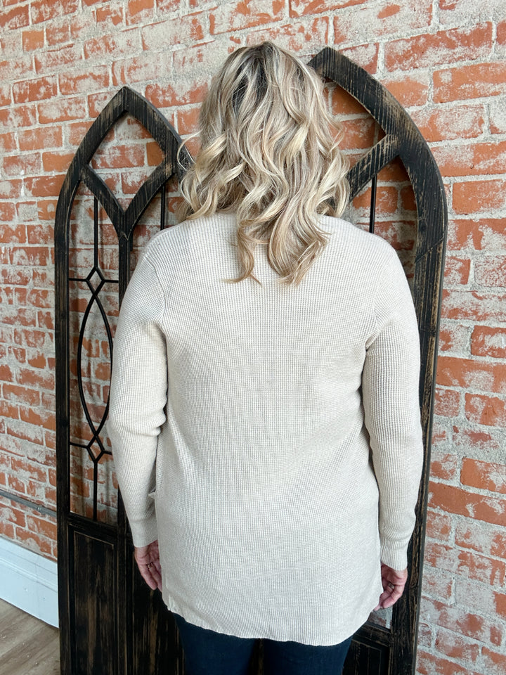 Feels Like Home Waffle Knit Cardigan-4 Colors