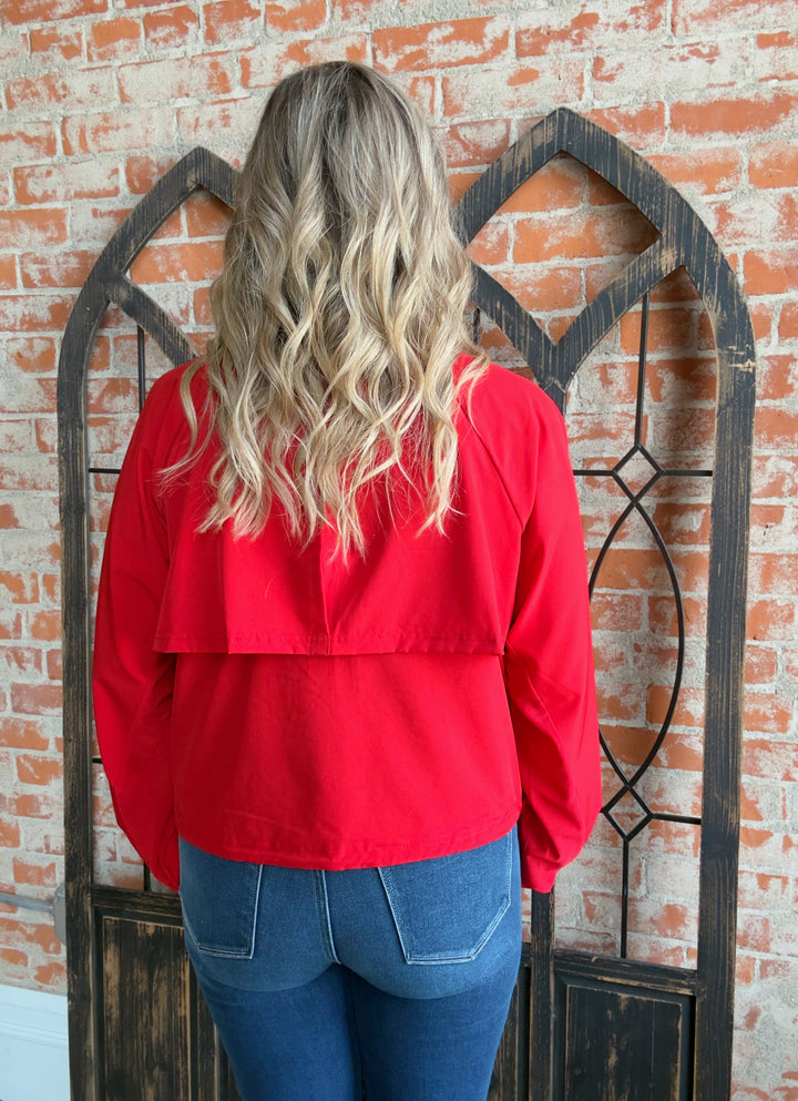 Swift Move Windbreaker Jacket-Smitten Cherry