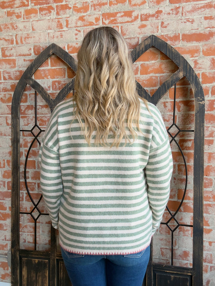 Keep My Cool Stitched Sweater