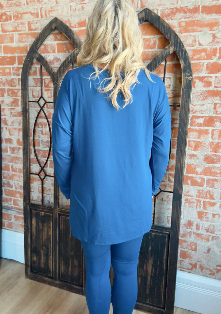 Love To Lounge Set-Blue/Green Tones