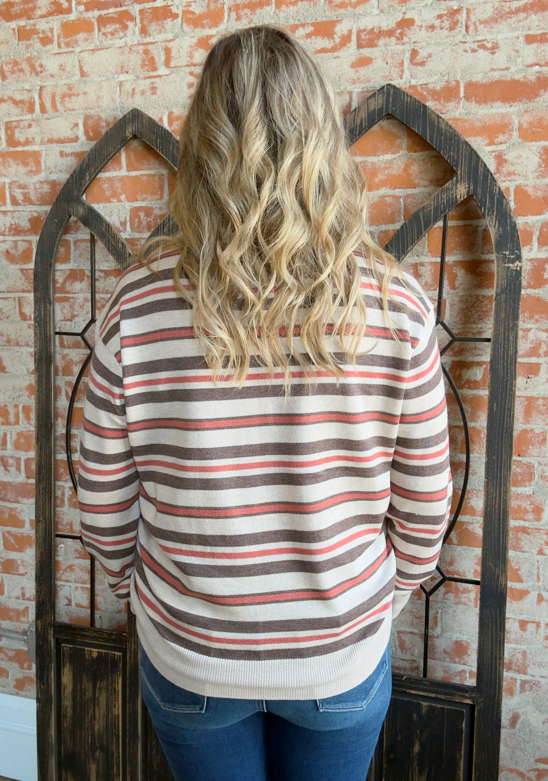 Fall Festivities Striped Sweater