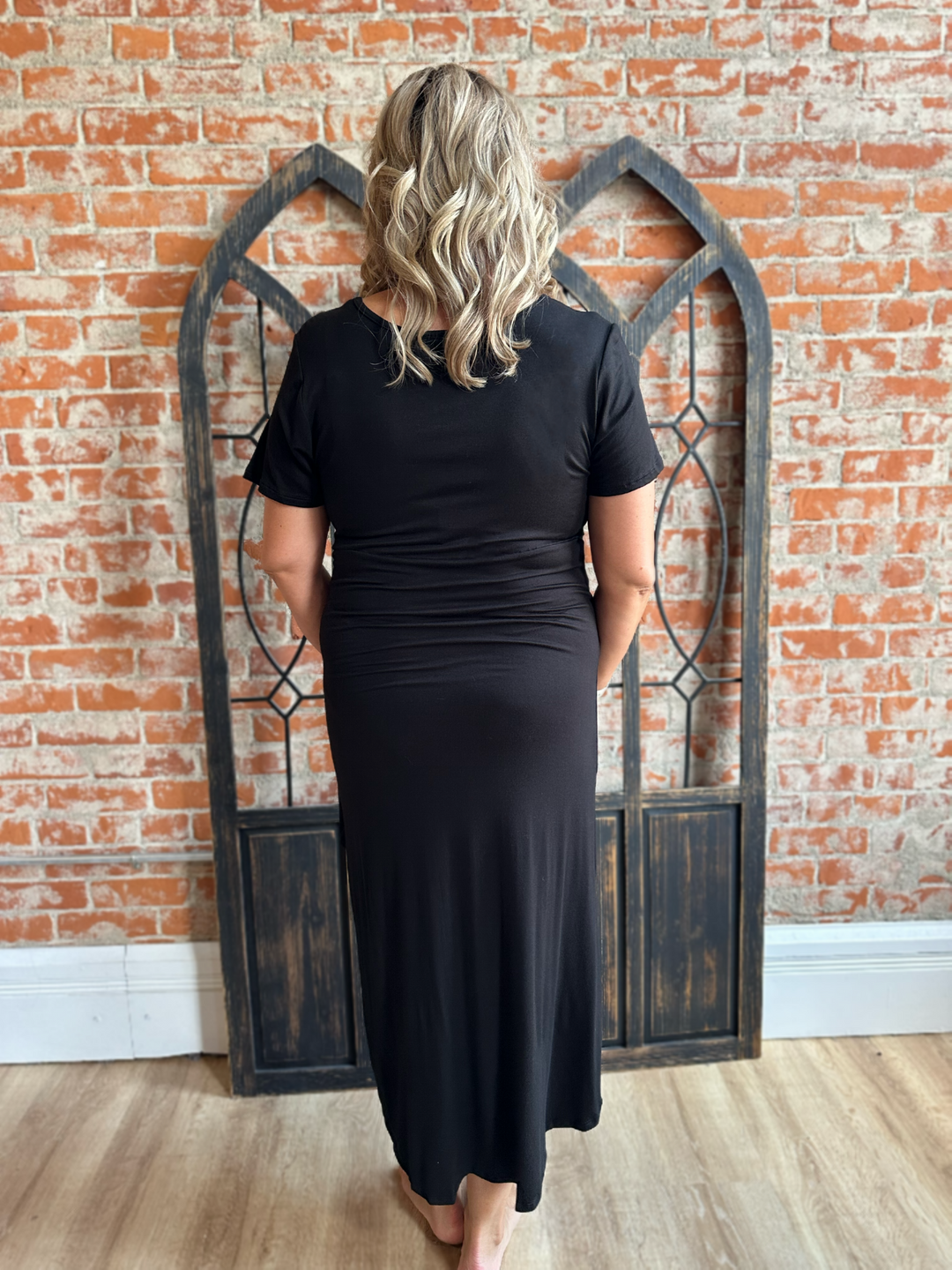 Walk The Line Black Wrap Dress