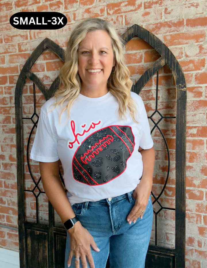 Time To Shimmer Ohio Football Graphic Tee
