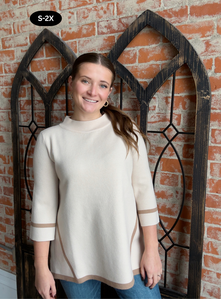 In Cadence Sweater-Almond