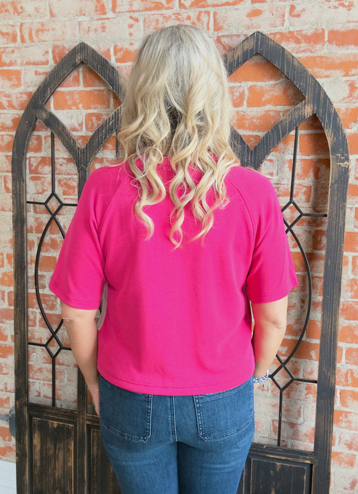 Keep It Chill 3.0 Scuba Tee-Pink Tones