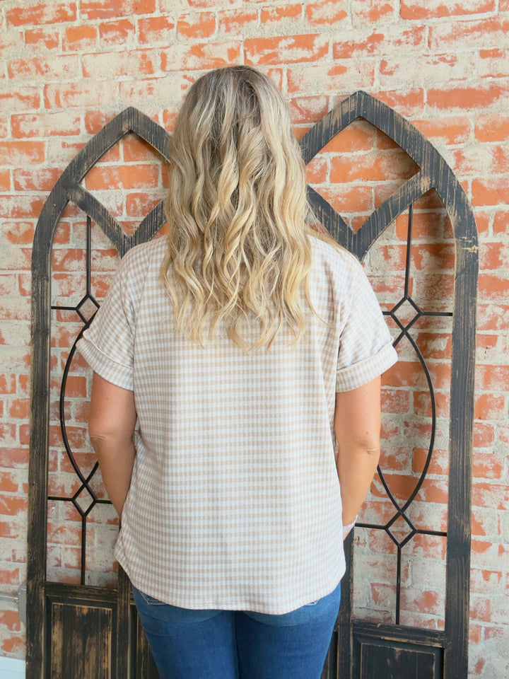 What You Say Gingham Tee