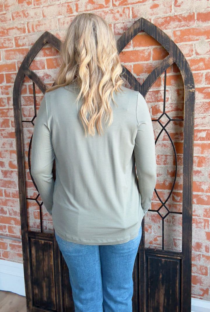 Best I've Ever Had Basic Long Sleeve- Sage