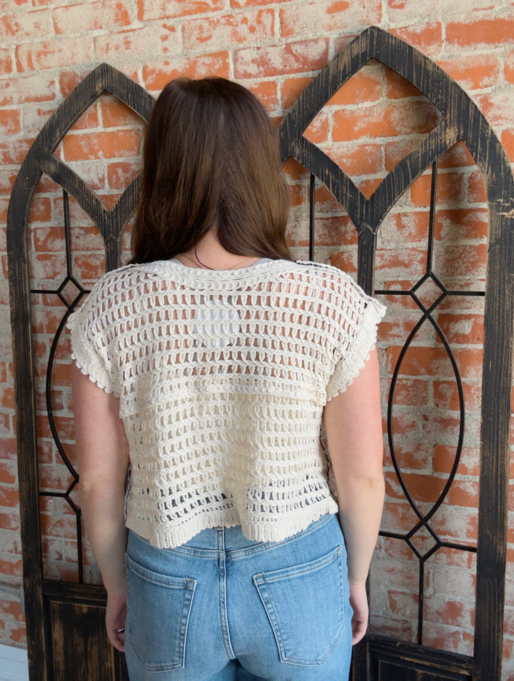 Elegance & Grace Crochet Sweater Vest
