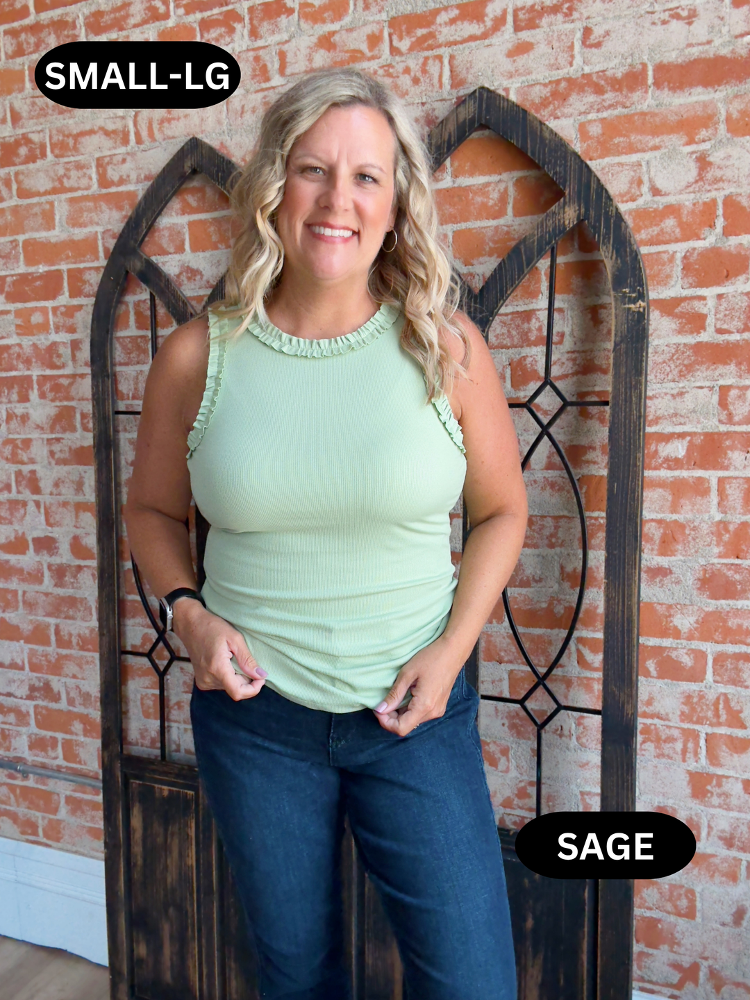 Just Like That Ruffle Tank-2 Colors