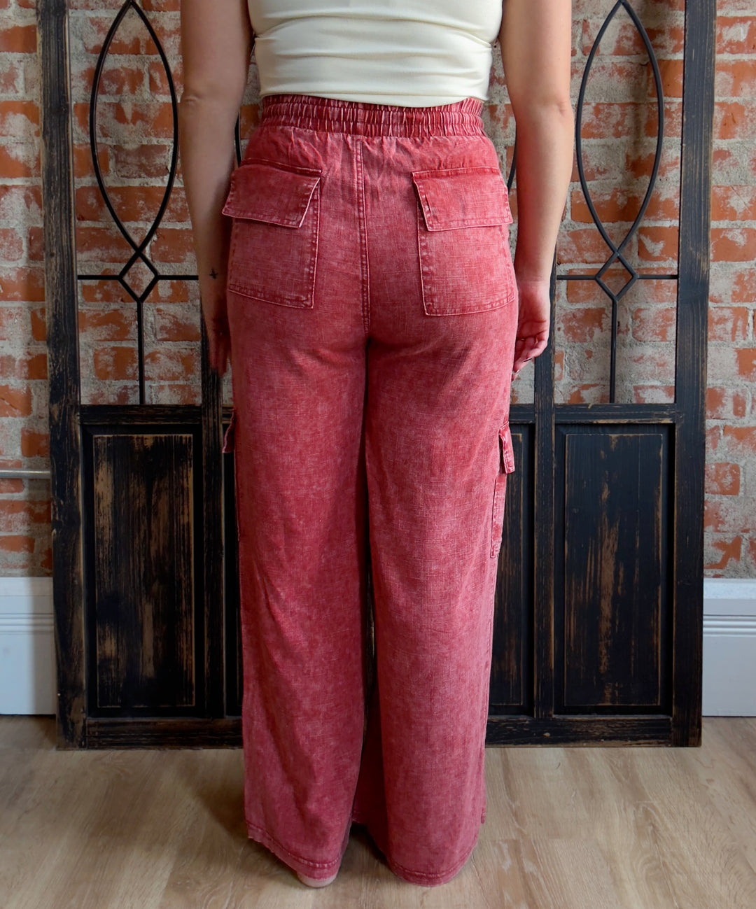 Good Lesson Cargo Pant-Brick