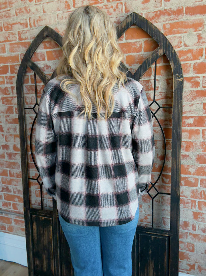 Girl On The Farm Plaid Shacket