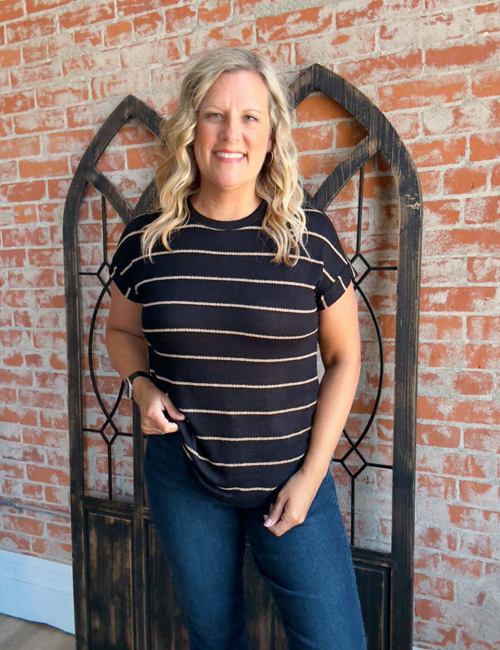 Always Chosen Striped Tee-2 Colors