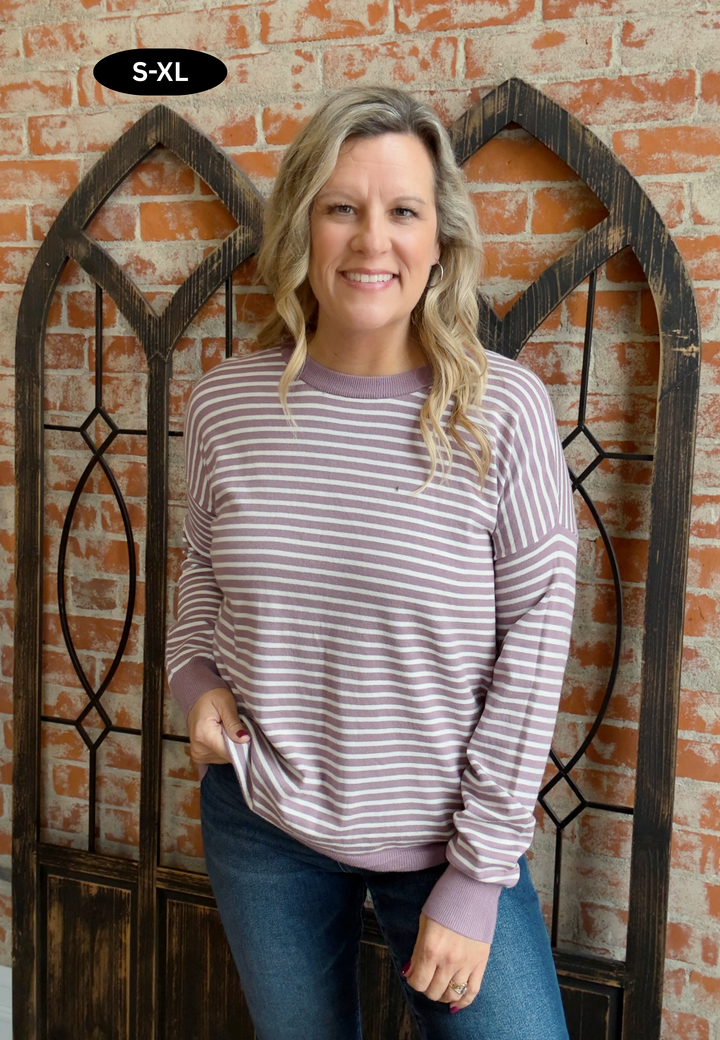 Thinking Ahead Striped Sweater