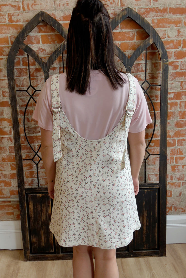 Places To Be Floral Overall Dress
