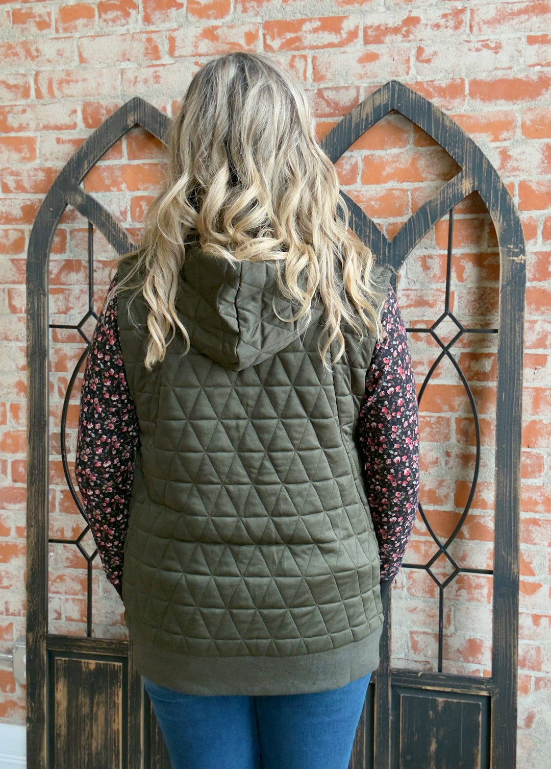 Epic Comeback Long Vest-Olive