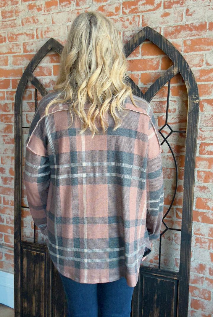 Where You Belong Plaid Shacket