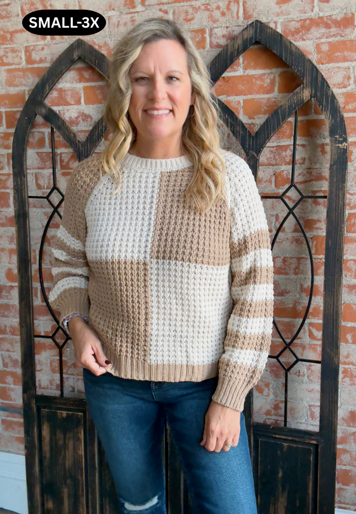 Make Me Remember Color Block Sweater