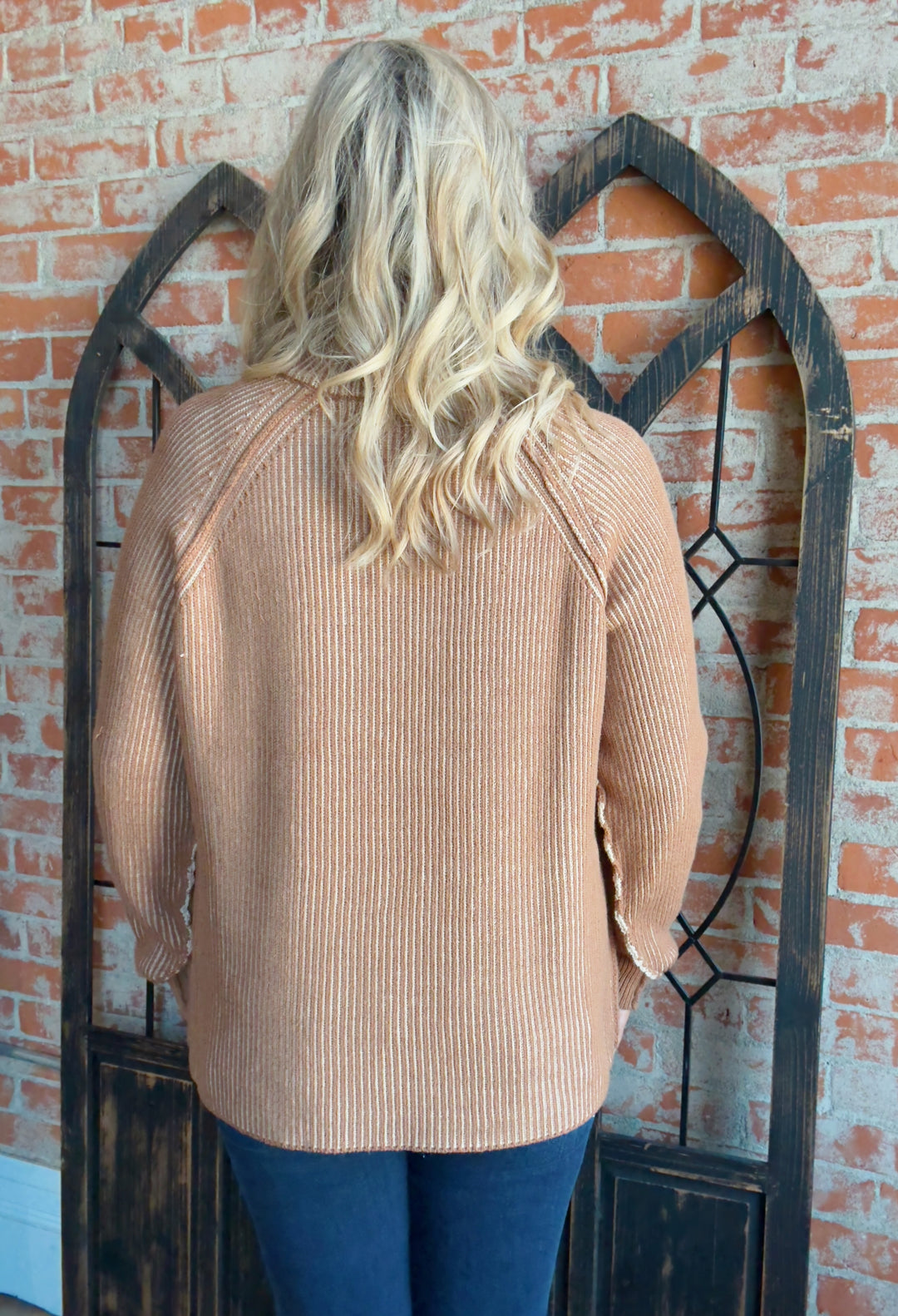 In A Hurry Ribbed Zip Sweater-Multiple