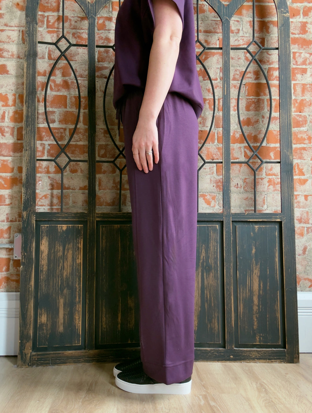 A Scuba Moment Pant-Plum