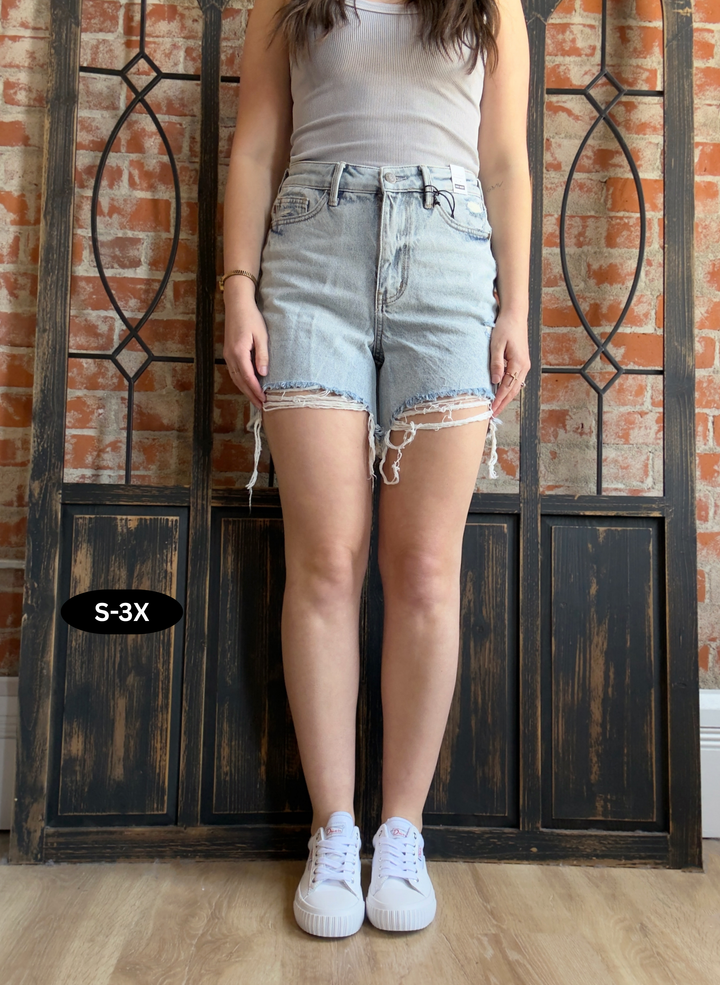 Judy Blue High Demand Distressed Short
