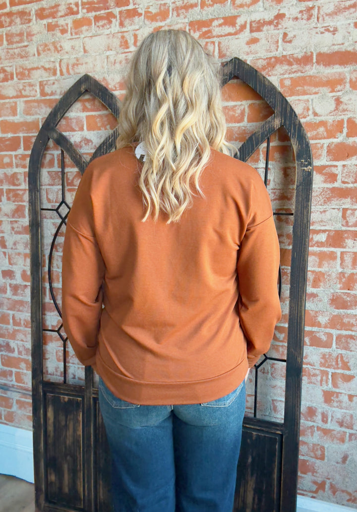 Run For Your Money Long Sleeve-Camel