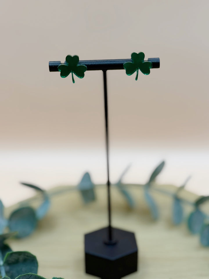 Lil' Shamrock Studs-3 Colors