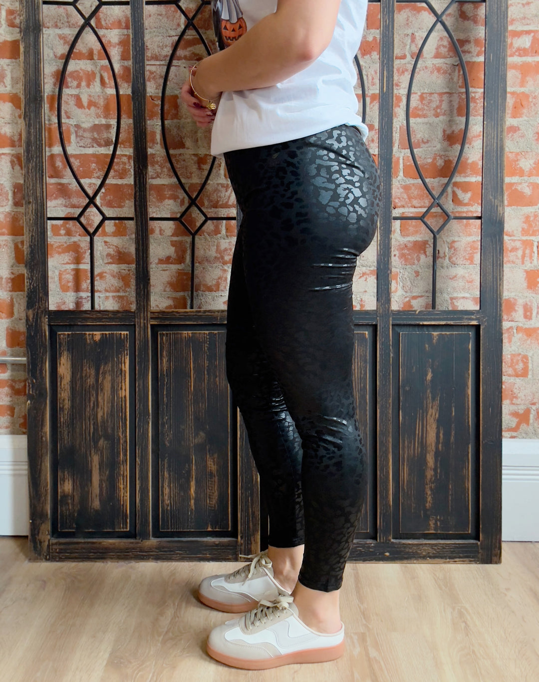 Shiny Leopard Legging