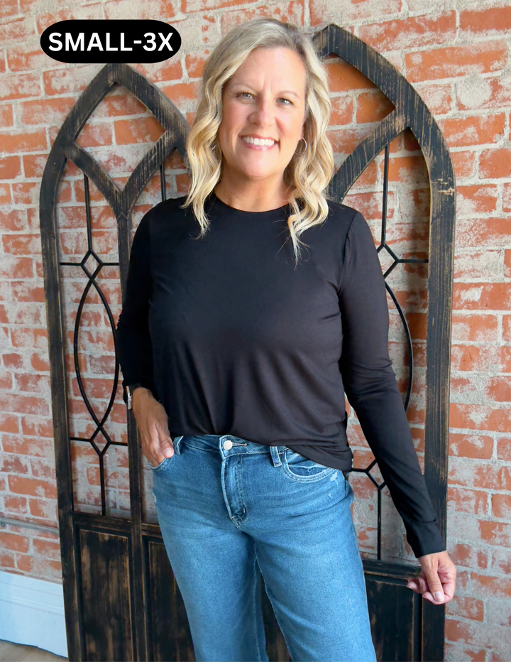 Best I've Ever Had Basic Long Sleeve- Black