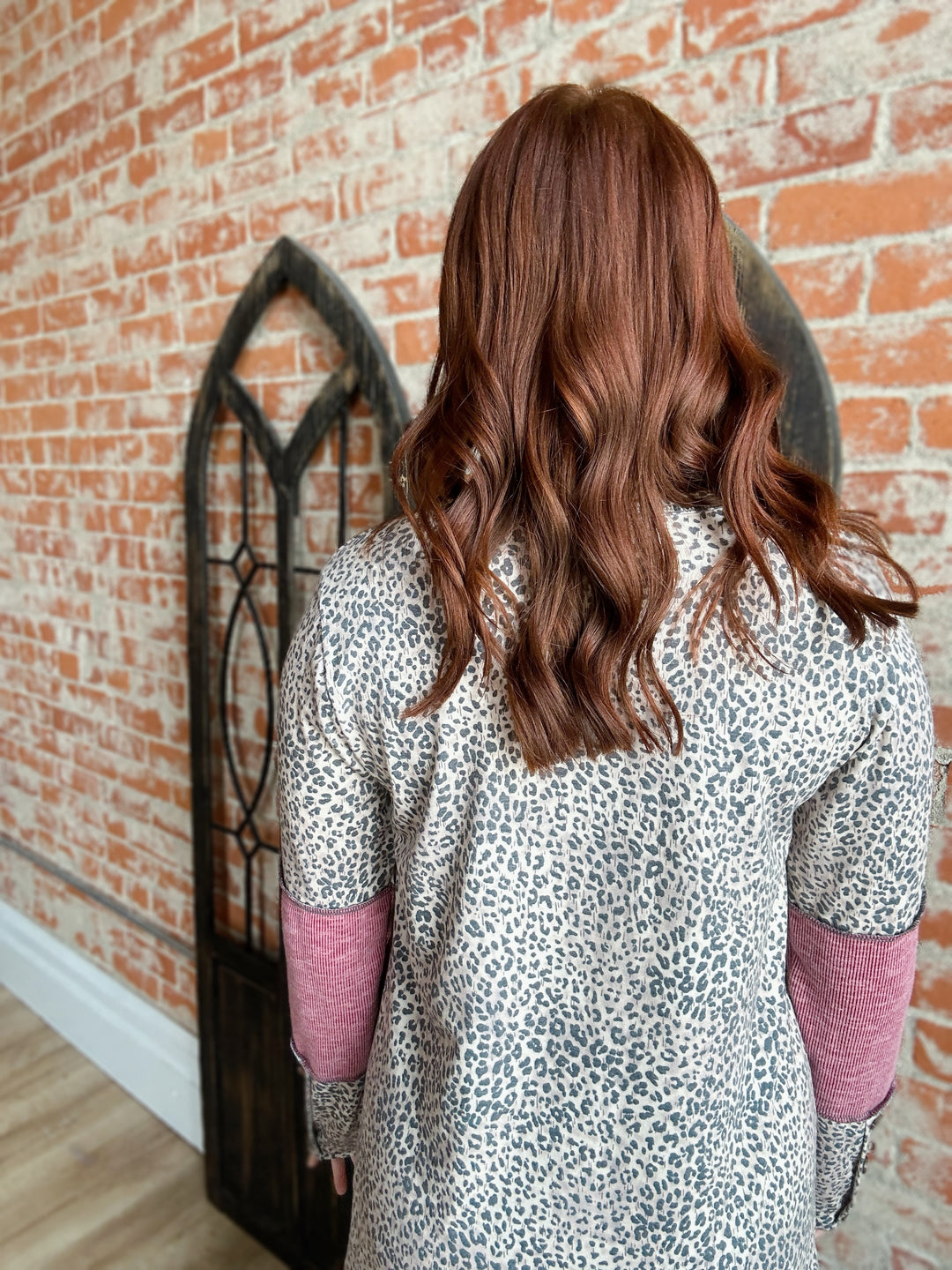 Sly Moves Leopard Color Block Sleeve