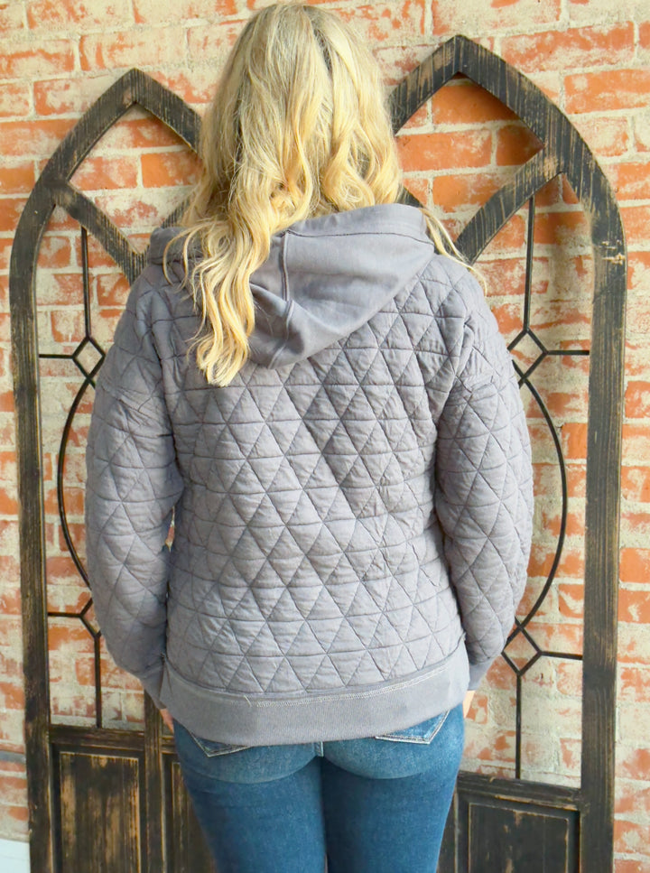 It's In The Details Quilted Hoodie