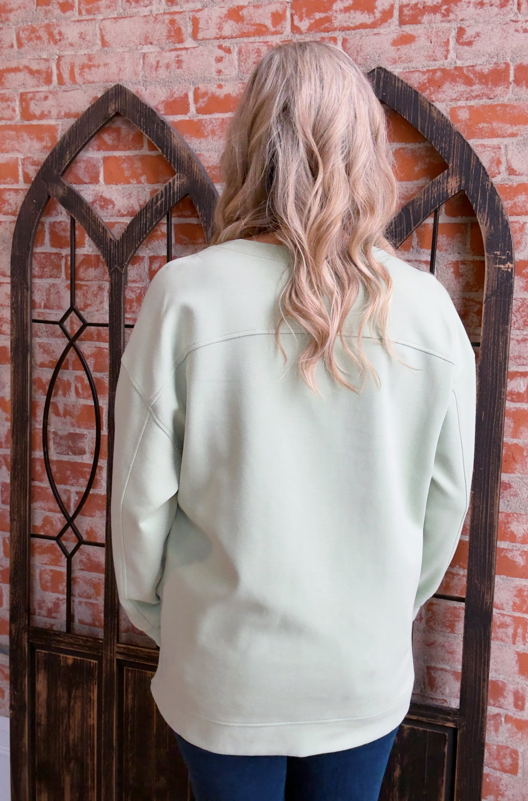 You've Got This Luxe Pullover-Dusty Purple/Sage