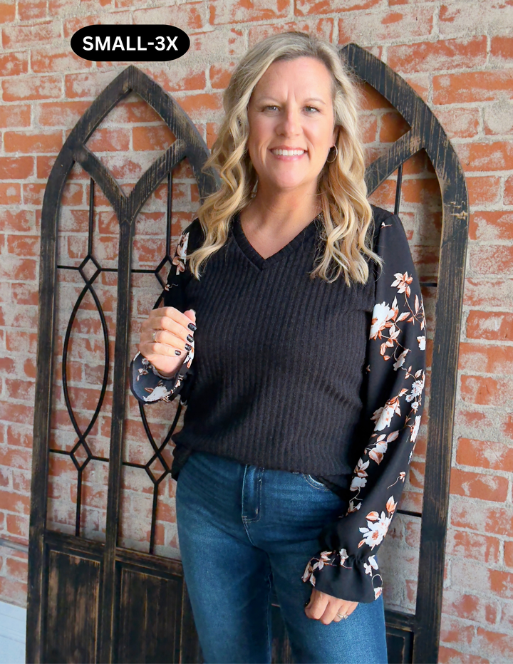 Call Me Pretty Floral Sleeve