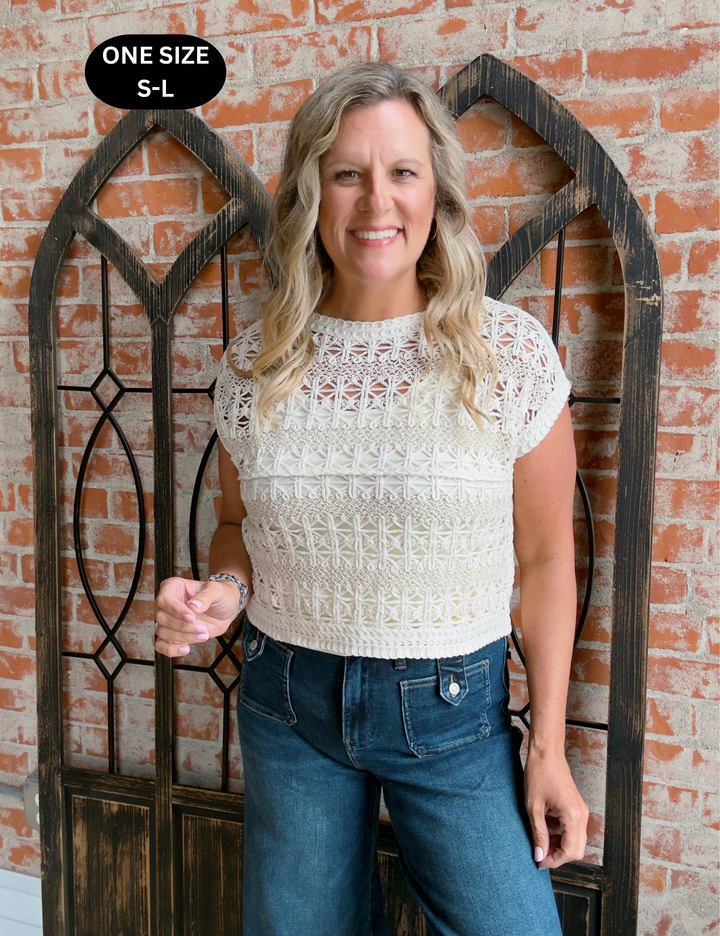 Feeling Alive Crochet Sweater