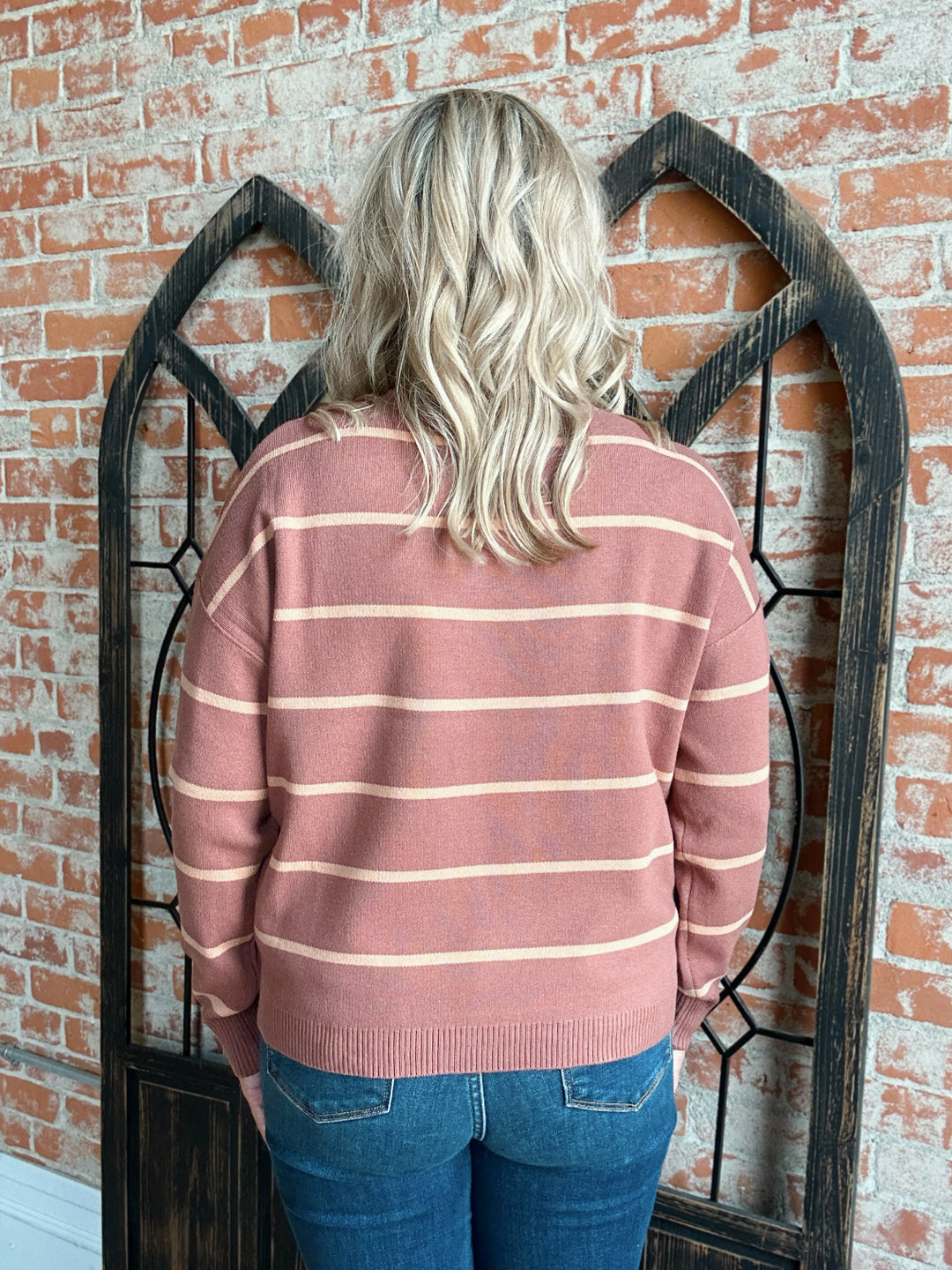 Take A Moment Striped Sweater-2 Colors