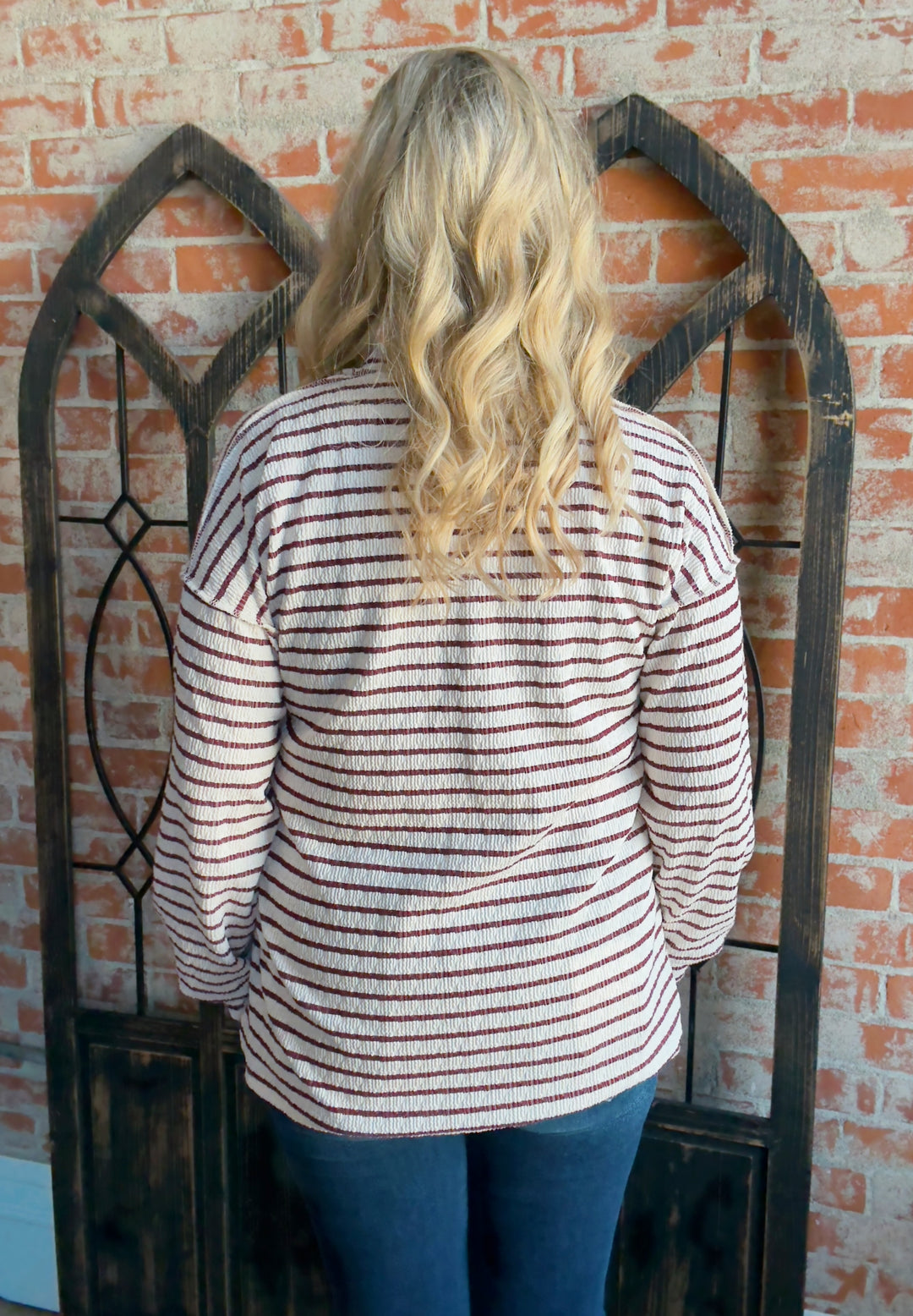 On This Night Striped Long Sleeve