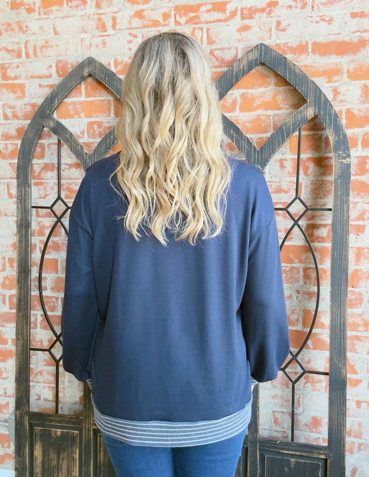 Before You Go Navy Color Block