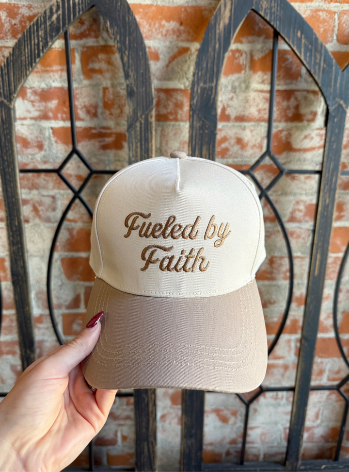 Mocha Fueled By Faith Hat