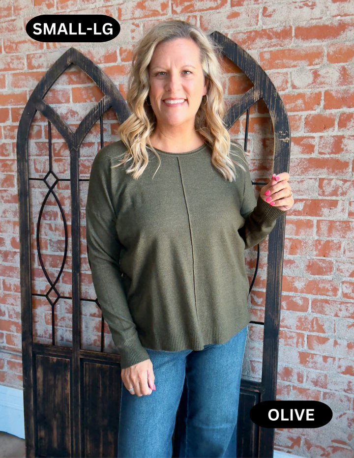 It's A Keeper Center Seam Sweater- 2 Fall Colors