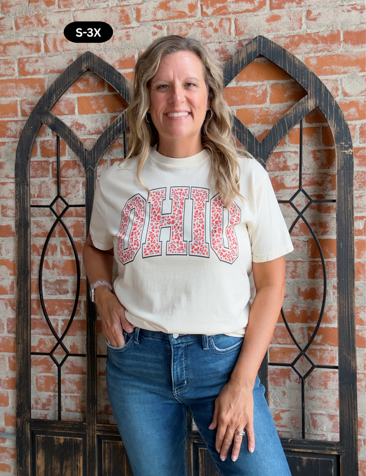 Ohio Leopard Graphic Tee