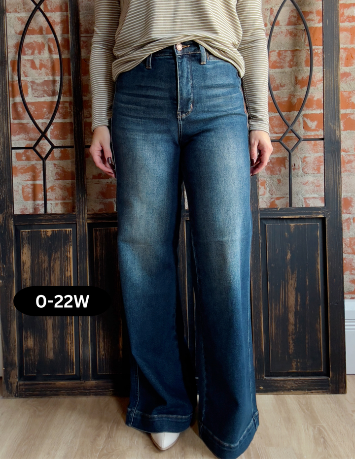 Judy Blue Take A Second Wide Leg