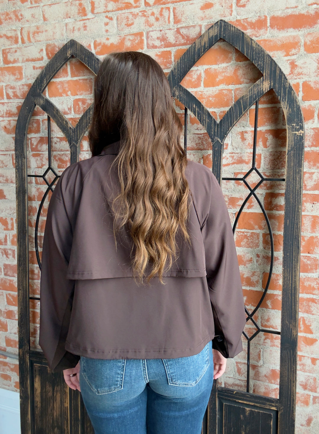 Swift Move Windbreaker Jacket-Coffee Bean