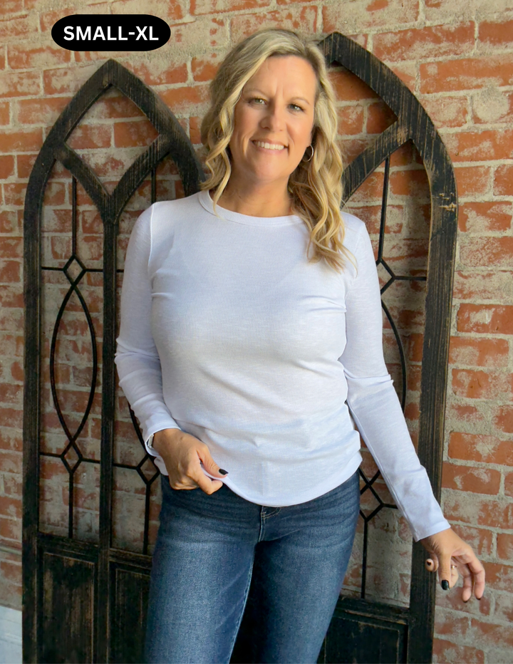 Take It Lightly Long Sleeve- Ivory