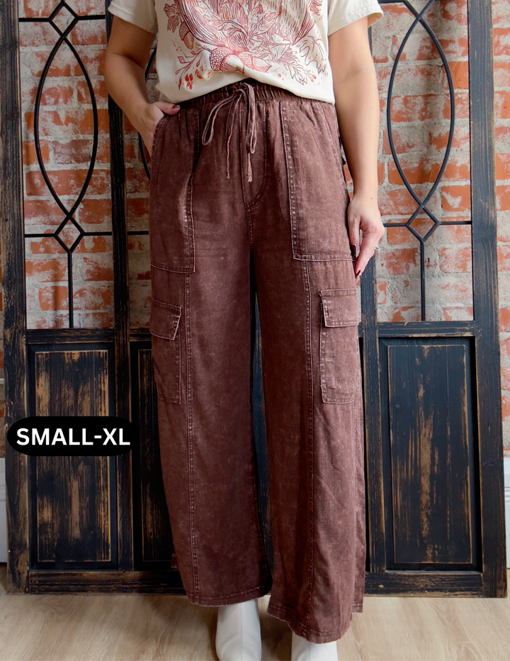 Good Lesson Cargo Pant-Brown