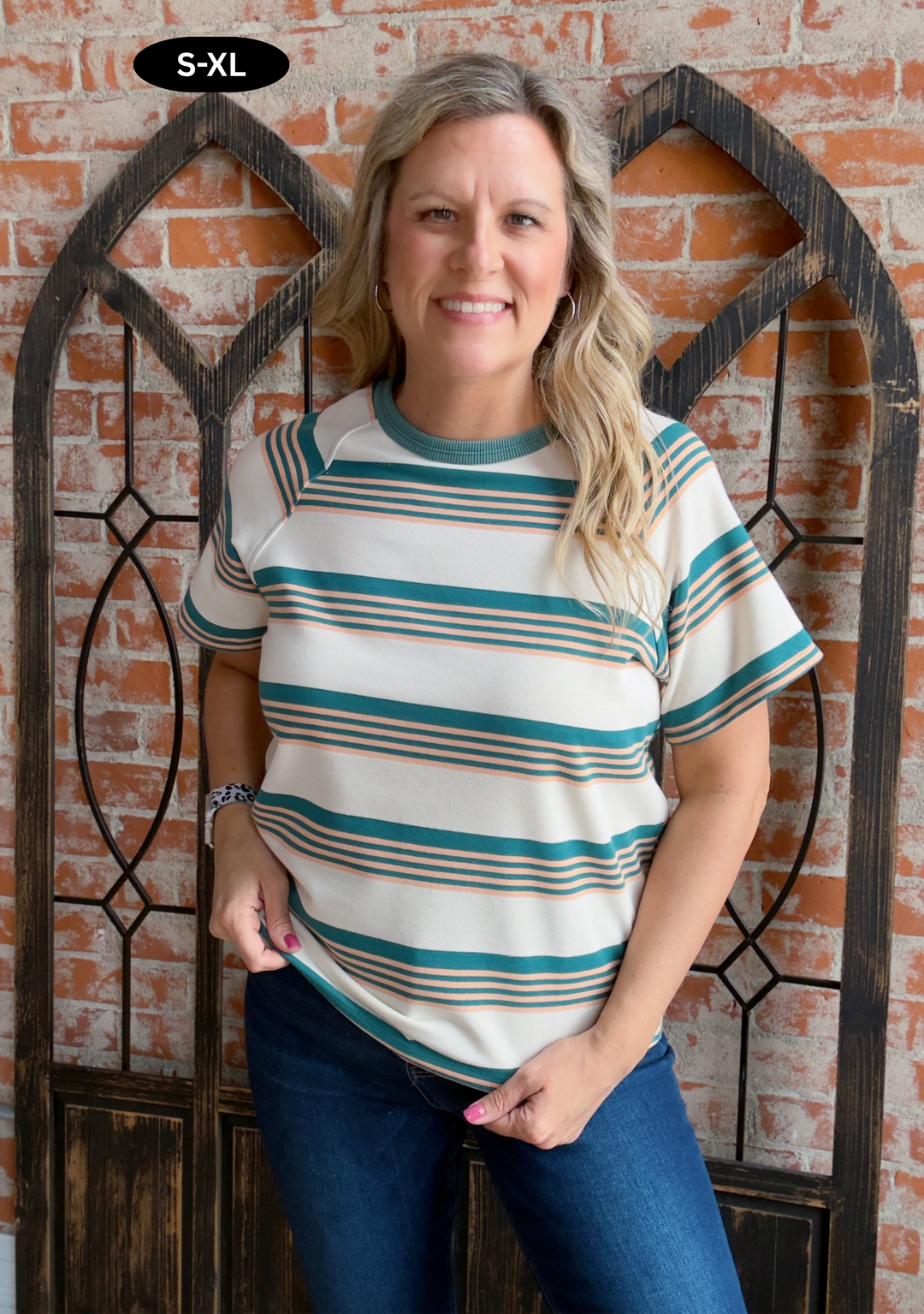 Moving Closer Striped Tee