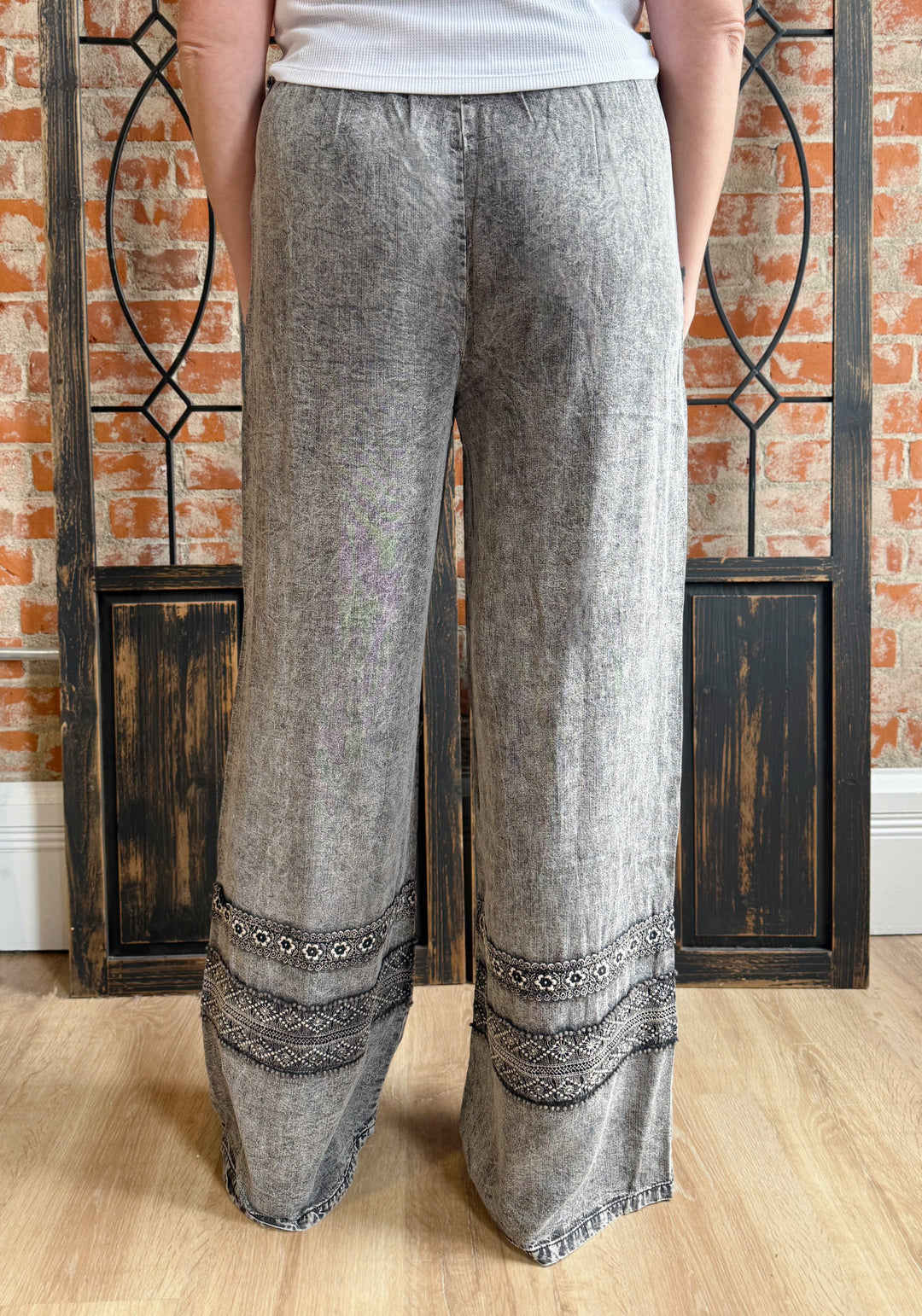 In The Moment Crochet Detail Pant