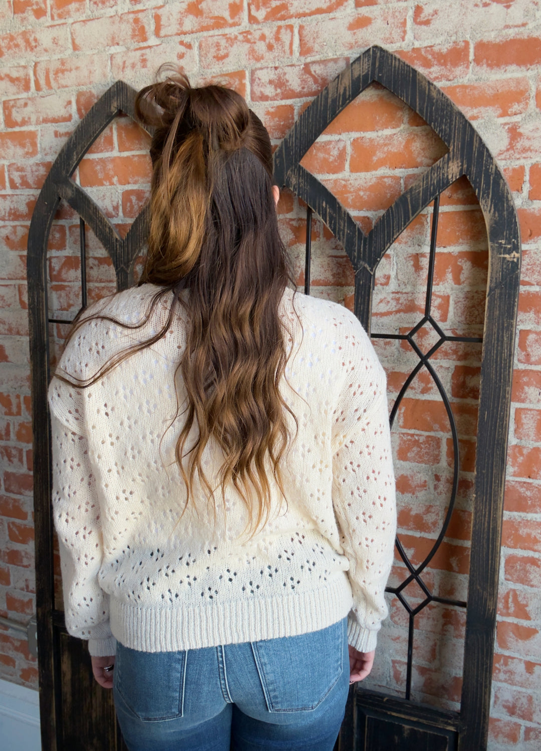 Berry Floral Embroidered Cardigan