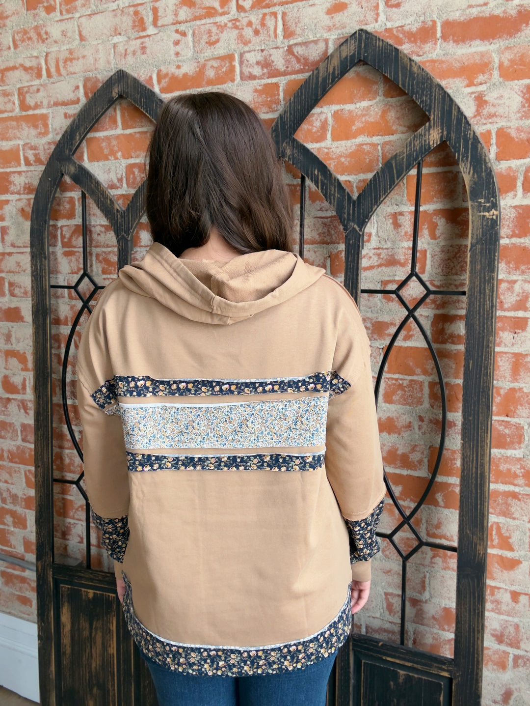 Gives Me A Good Feeling Floral Hoodie