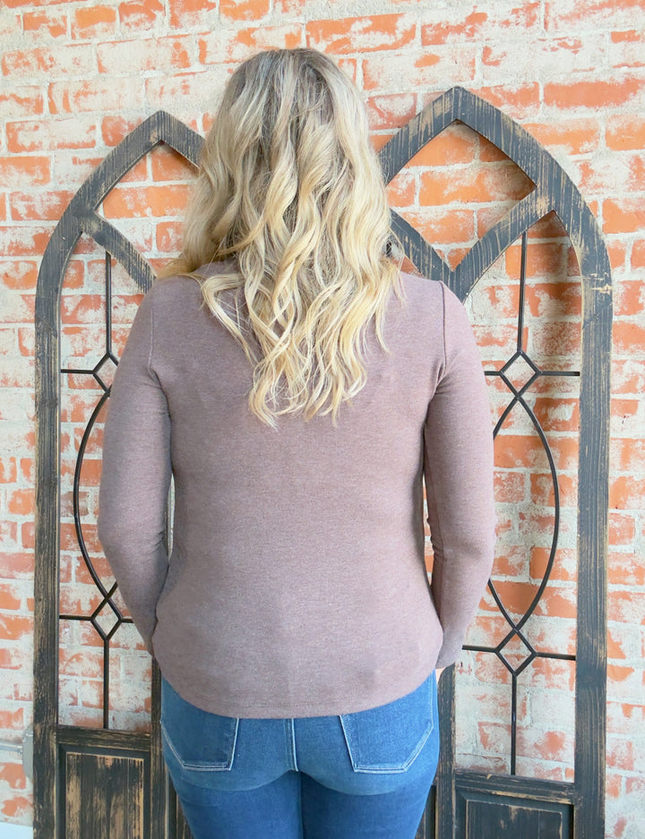 Had The Chance Basic Long Sleeve-Mocha